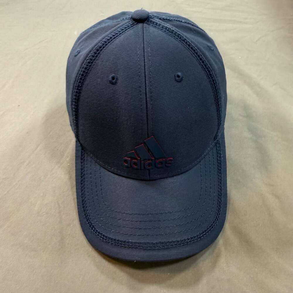 Adidas Aeroready Navy Structured Performance Baseball Cap Adjustable Hat